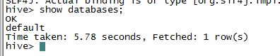 hive中执行showdatabases报错怎么办