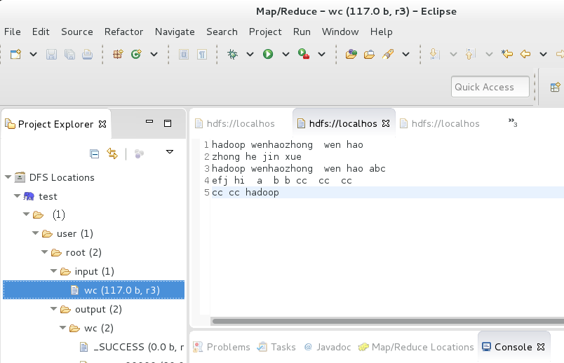 hadoop-002中Eclipse如何运行WordCount