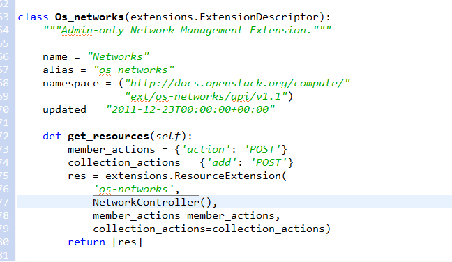 openstack-wsgi的route中怎样增加api