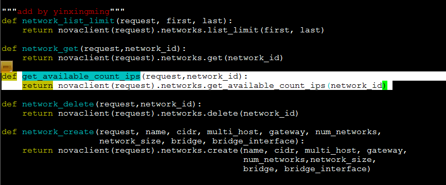 如何获得network的可用fixed_ip个数