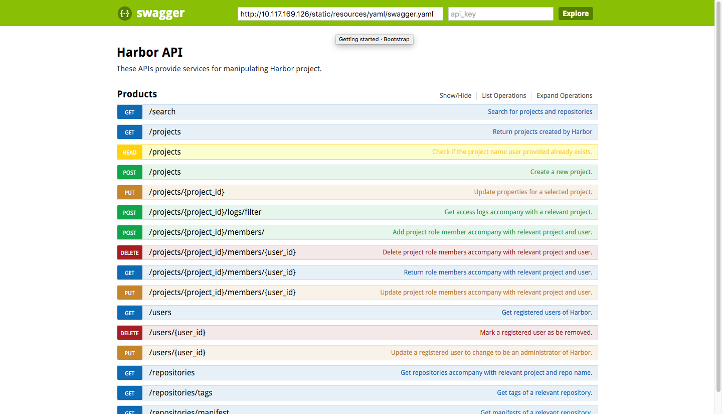 如何用Swagger調(diào)用Harbor Registry的REST API