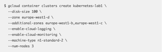 如何在GKE上面创建你的第一个Kubernetes集群