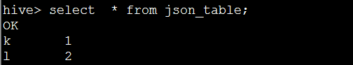 Hive Json数据存储格式是怎么样的