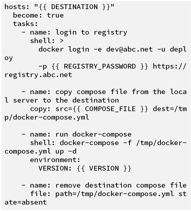 如何使用Docker Compose 和 Ansible来改善此设计