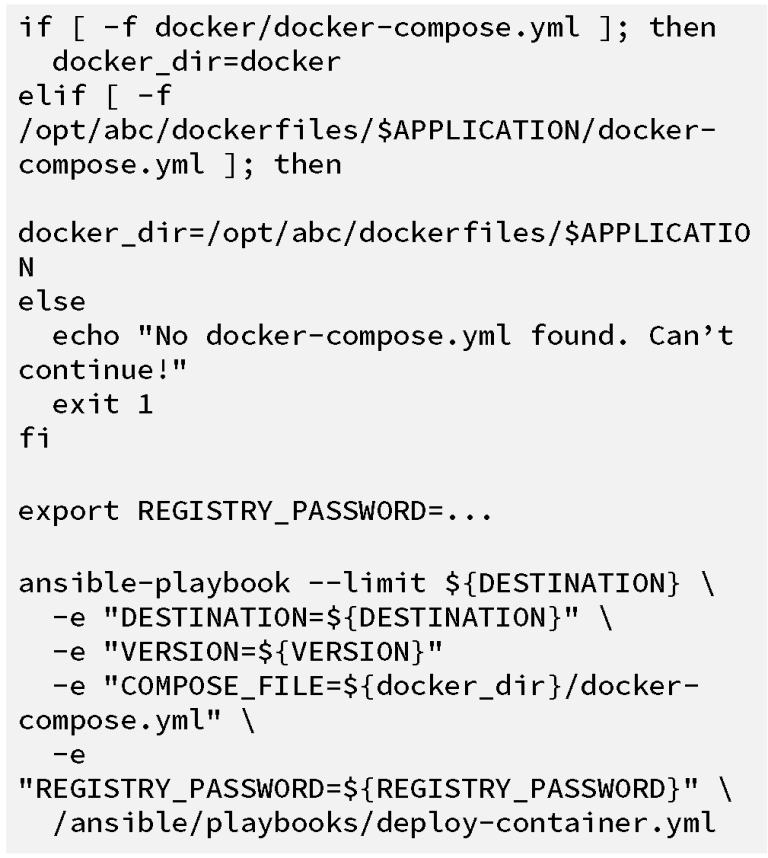 如何使用Docker Compose 和 Ansible来改善此设计