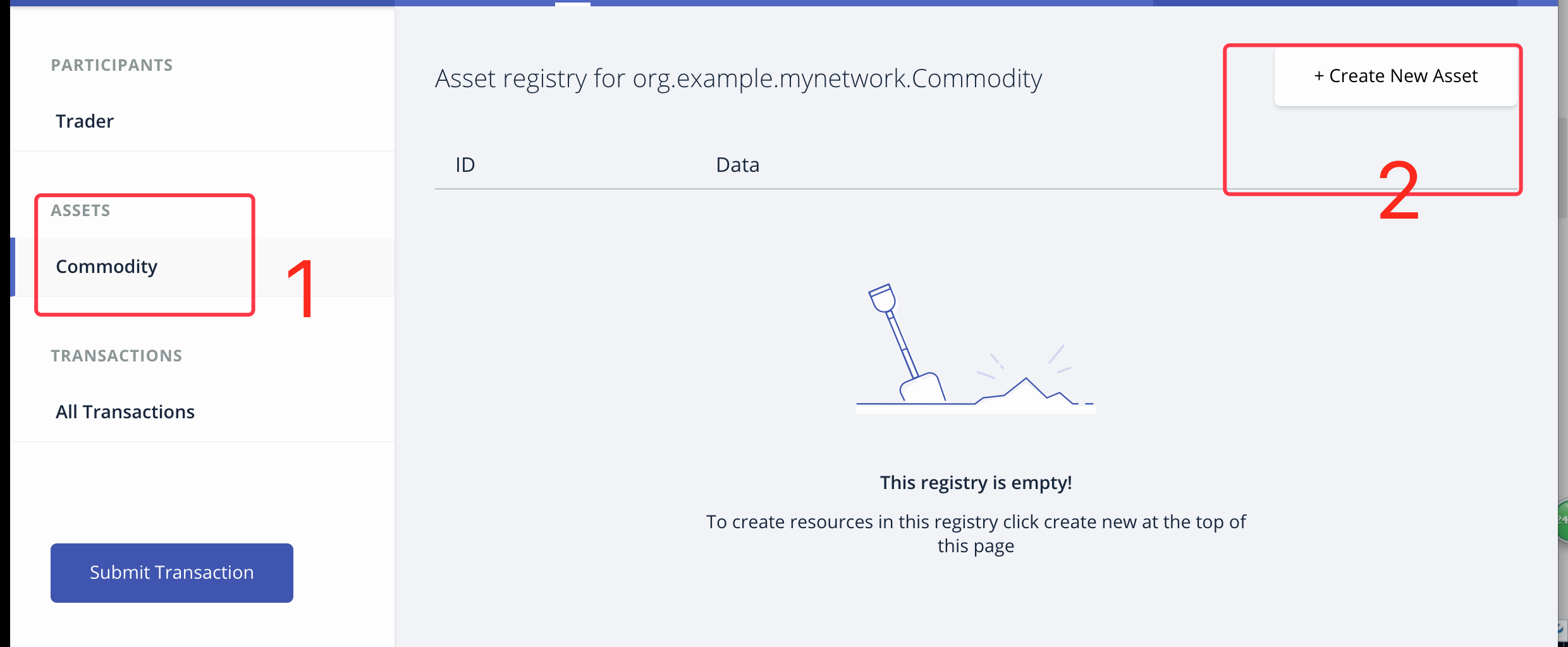 使用Hyperledger composer创建一个新的业务网络