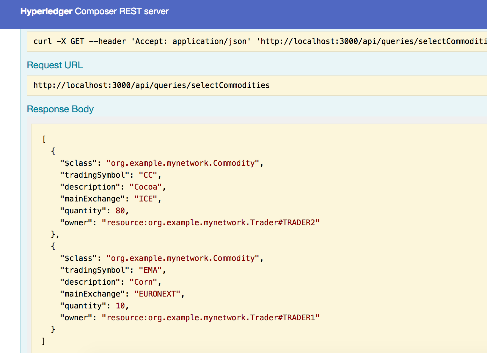 Hyperledger composer如何实现查询