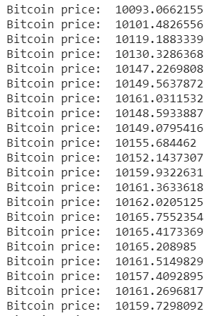 Python怎么查询比特币实时价格