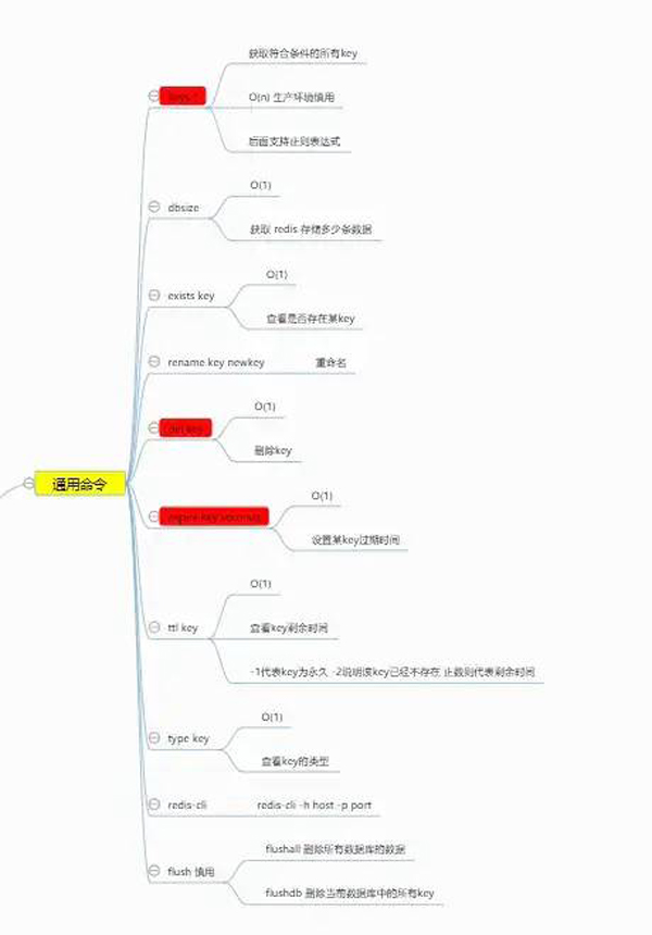 Redis的通用命令有哪些