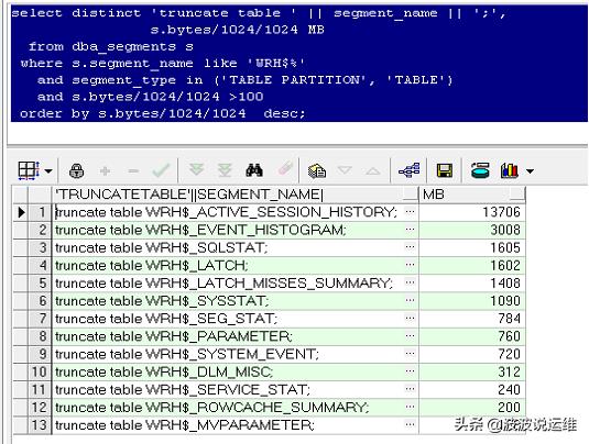 Oracle数据库标准的SYSAUX表空间清理方法是什么