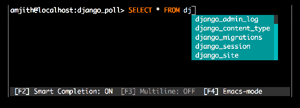 如何理解支持自动补全和语法高亮的MySQL/MariaDB客户端MyCLI