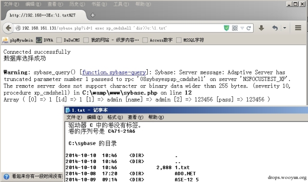 Sybase数据库安全的示例分析