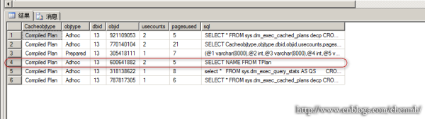 SQL Server中怎么执行计划缓存