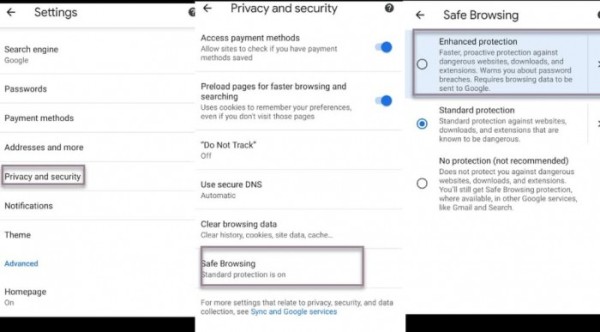 怎么在Android端Chrome上启用安全浏览增强型保护