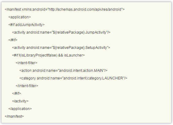 Android Studio模板中怎么使用文件组