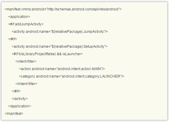 Android Studio模板中怎么使用文件組