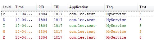 Android程序调试中LogCat如何按照日志信息级别进行输出和过滤