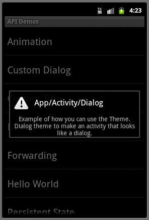 Android ApiDemo实例分析