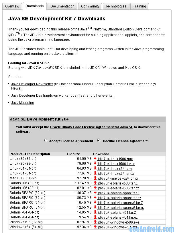 android开发中Windows平台JDK如何安装