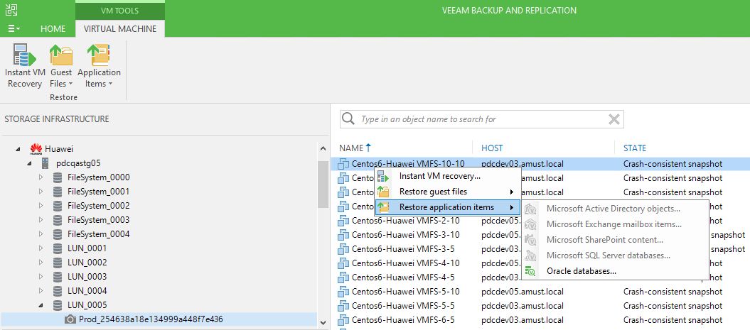 Veeam备份软件和OceanStor存储快照联动有什么作用