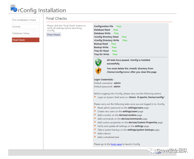 如何进行rConfig-CVE漏洞复现及环境搭建