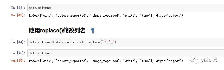 怎么重命名Pandas DataFrame中的列名