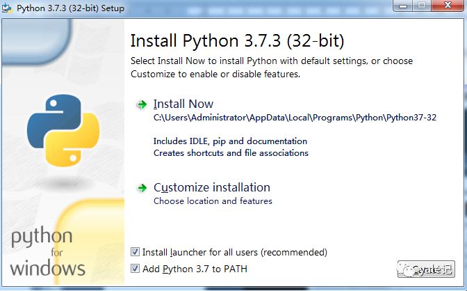 python3.7.3怎么安裝