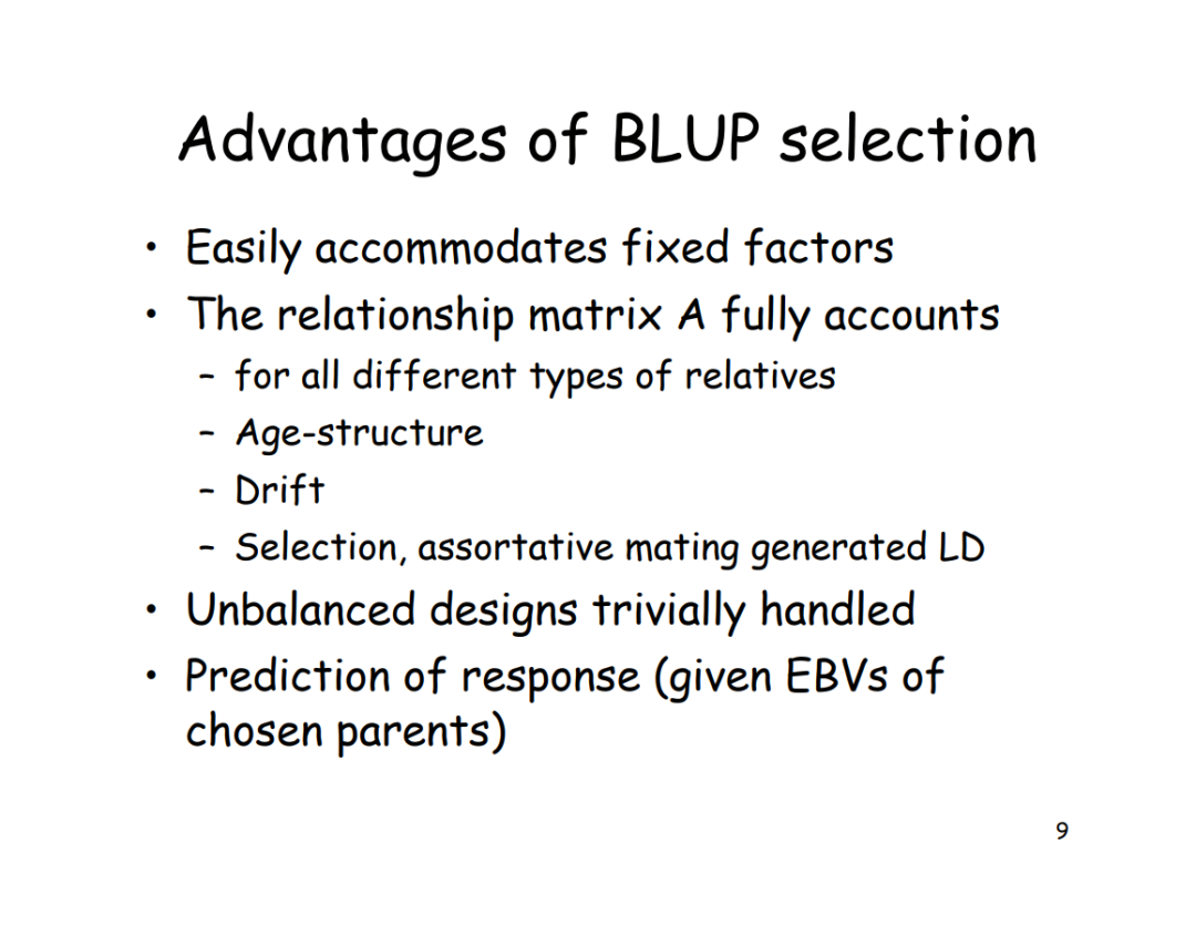 BLUP与全基因组选择的示例分析