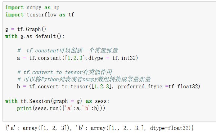 TensorFlow基础中的常量是什么