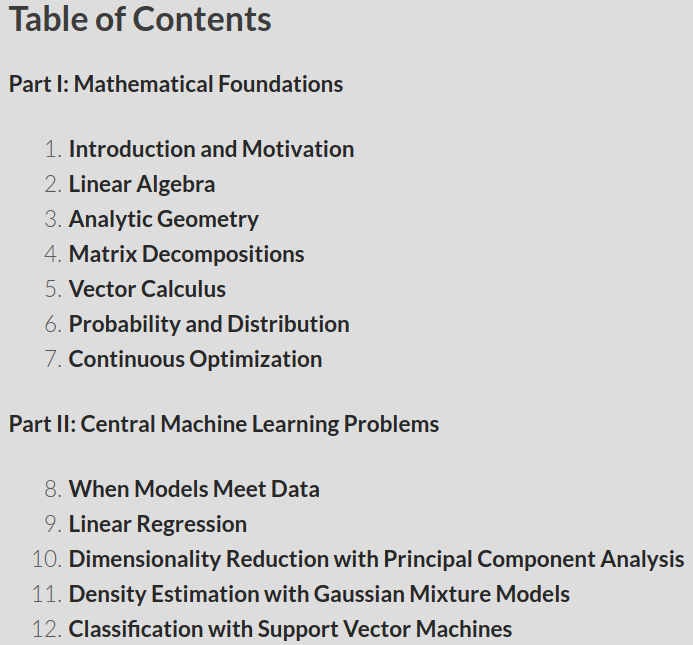 Mathematics For Machine Learning是什么