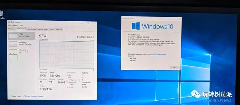 树莓派怎样刷写Windows 10 ARM非IOT版后成功运行桌面程序