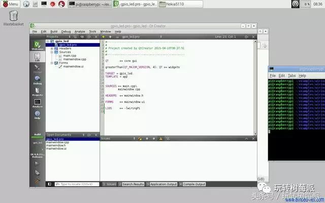 如何使用树莓派Qt开发界面程序控制GPIO