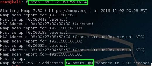 Kali Linux中Nmap的使用方法