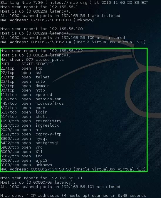 Kali Linux中Nmap的使用方法