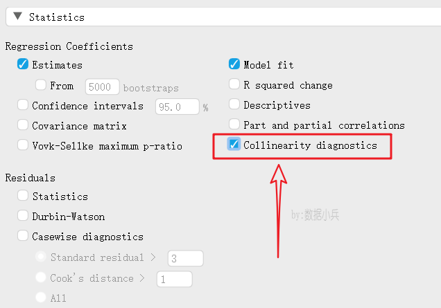 JASP做logistic回歸分析時(shí)如何進(jìn)行多重共線性檢驗(yàn)