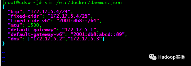 怎么修改CDSW1.6中Docker服务的默认网关