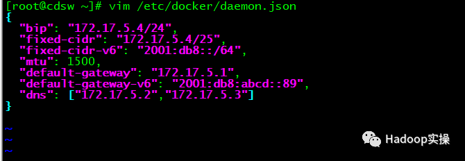 怎么修改CDSW1.6中Docker服務(wù)的默認網(wǎng)關(guān)