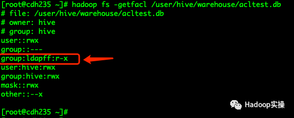 hadoop中用户有CREATE权限建表后无HDFS文件的ACL访问权限异常分析