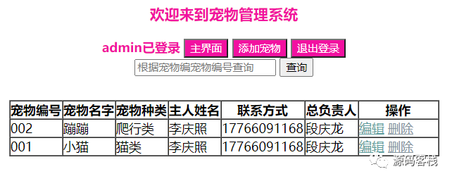 基于jsp+servlet的宠物管理系统是最实用的