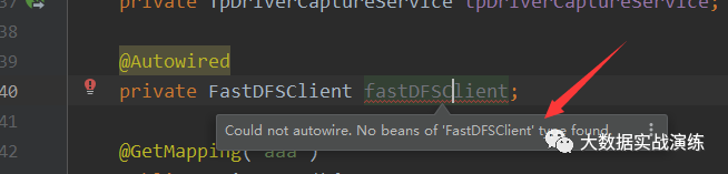 FastDFS报错No beans of 'FastDFS Client' type found的解决方法