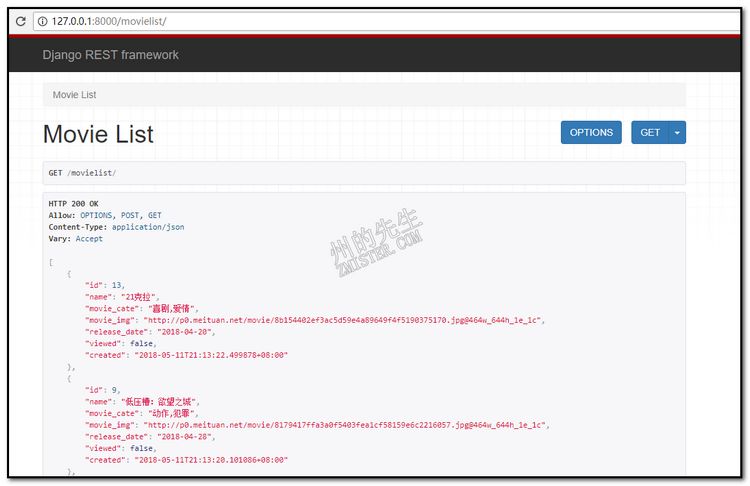 如何直接在浏览器中查看和调试Django-Restful接口