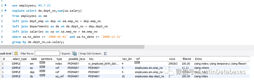 MYSQL 8和MYSQL 5.7在复杂查询中有哪些区别