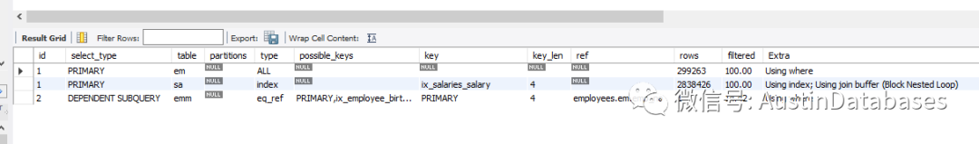 MYSQL 8和MYSQL 5.7在复杂查询中有哪些区别