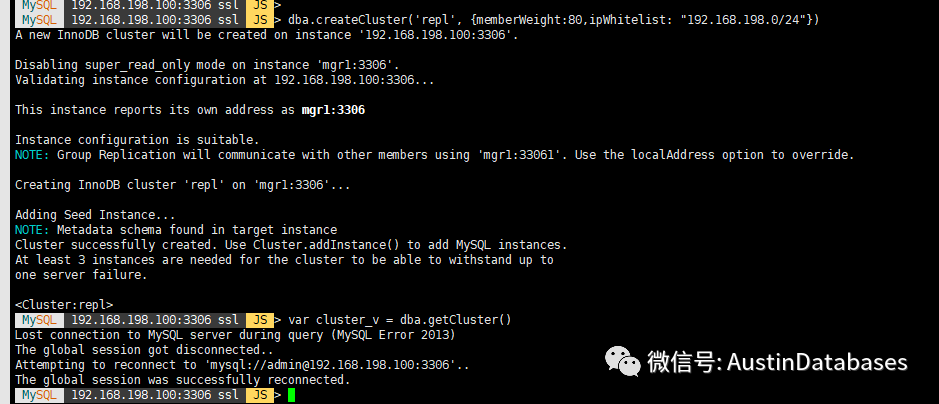 MYSQL 8  Innodb cluster mysqlsh安装详细过程及周边是怎样的
