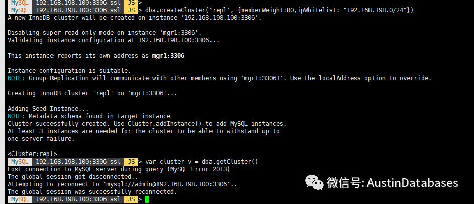 MYSQL 8  Innodb cluster mysqlsh安裝詳細(xì)過(guò)程及周邊是怎樣的