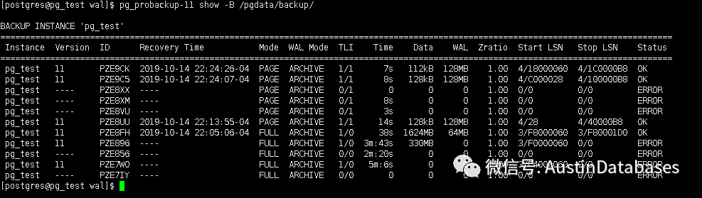 PostgreSql备份中pg_probackup的优势以及用法