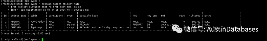 MYSQL同樣邏輯的四種SQL寫法分析