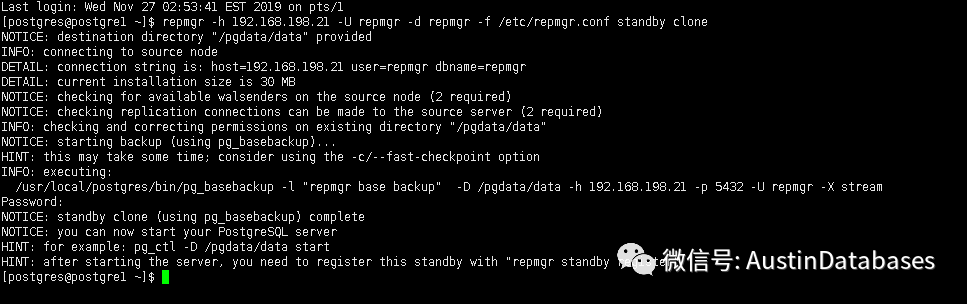 PostgreSQL如何使用repmgr實現(xiàn)高可用