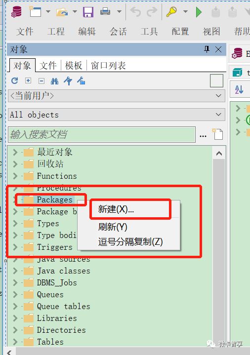 Oracle Package的使用方法